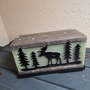 Moose And Cedar 3 Wick Candle Unused Weighs Over 5lbs With Base